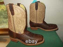 Mens 11.5 D Square Steel Toe Bison ICE Roper Work Western Cowboy Boot USA Made