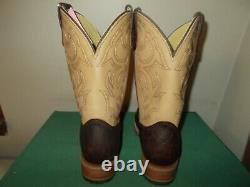 Mens 11 EE Square Toe Bison ICE Roper Work Western Cowboy Boots USA Made NEW