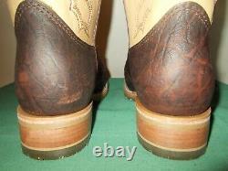 Mens 11 EE Square Toe Bison ICE Roper Work Western Cowboy Boots USA Made NEW