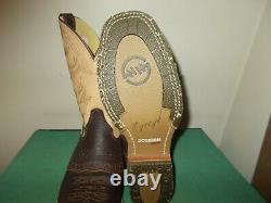 Mens 11 EE Square Toe Bison ICE Roper Work Western Cowboy Boots USA Made NEW