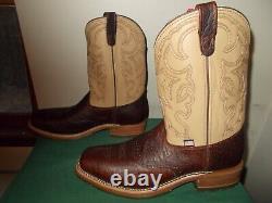 Mens 12 D Square Steel Toe Bison ICE Roper Work Western Cowboy Boots USA Made