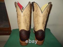 Mens 12 D Square Steel Toe Bison ICE Roper Work Western Cowboy Boots USA Made