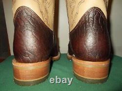 Mens 12 D Square Steel Toe Bison ICE Roper Work Western Cowboy Boots USA Made