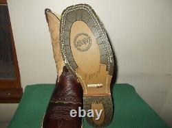 Mens 12 D Square Steel Toe Bison ICE Roper Work Western Cowboy Boots USA Made