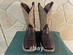 Mens 12 EE Square Toe Bison ICE Roper Work Western Cowboy Boot Made in the USA