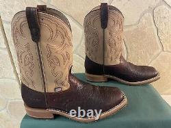 Mens 12 EE Square Toe Bison ICE Roper Work Western Cowboy Boot Made in the USA