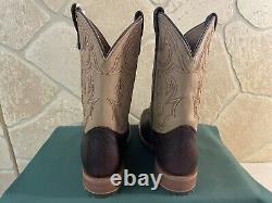 Mens 12 EE Square Toe Bison ICE Roper Work Western Cowboy Boot Made in the USA