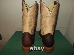 Mens 13 D Square Steel Toe Bison ICE Roper Work Western Cowboy Boots USA Made