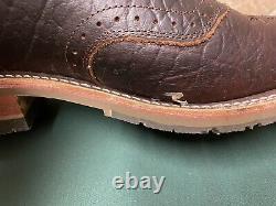 Mens 13 EE Square Toe Bison ICE Roper Work Western Cowboy Boots USA Made Leather