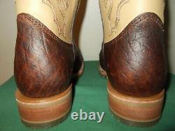 Mens 13 EE Square Toe Bison ICE Roper Work Western Cowboy Boots USA Made NEW