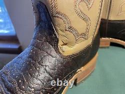 Mens 9.5 EE Square Steel Toe Bison ICE Roper Work Western Cowboy Boot USA Made