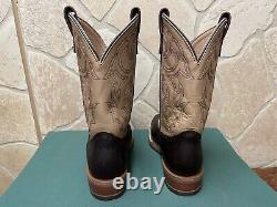 Mens 9 EE Square Toe Bison ICE Roper Work Western Cowboy Boots USA Made