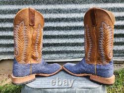 Mens Anderson Bean 501 Ostrich FQ W Vanilla Navajo Bison Custom Boots Size 10D