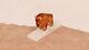 Miniature Zuni Bison/Buffalo Fetish Figure in Amber by Todd Westika on Stand 1