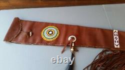 Muzzleloader Equipment- NEW- Bison Leather gun sleeve with canvas lining 54 long