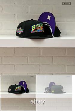 Myfitteds Black Light Buffalo Bisons 7 3/8 Laser Tag 2012 All Star ASG Hatclub