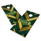 NDSU Bison Cornhole Set Regulation Size Foldable Legs Wooden Frame UV Print