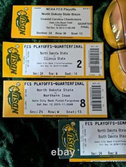 NDSU Bison North Dakota Football Tickets Playoffs Championship With Two Balls