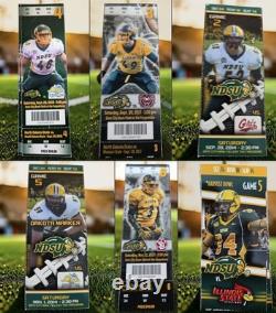NDSU Bison North Dakota Football Tickets Playoffs Championship With Two Balls