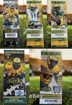 NDSU Bison North Dakota Football Tickets Playoffs Championship With Two Balls