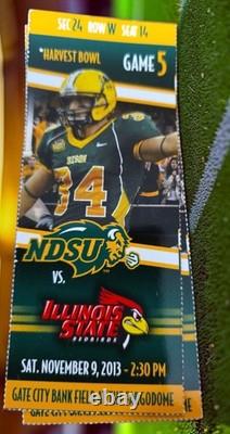 NDSU Bison North Dakota Football Tickets Playoffs Championship With Two Balls