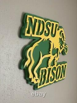 NDSU Bison North Dakota State Wall Dorm Man Cave Sign Steel