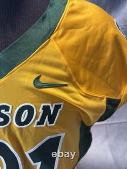NDSU North Dakota State University Bison Nike GU Game used football jersey #91