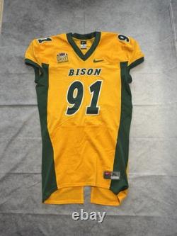 NDSU North Dakota State University Bison Nike GU Game used football jersey #91