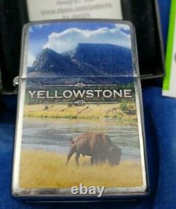 NEVER USED ZIPPO GRAZING BISON AT YELLOWSTONE NATIONAL PARK Limited Lighter