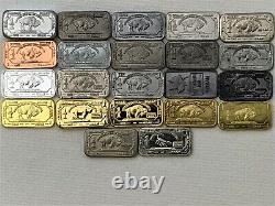 NEW 27 x 1 gram buffalo metal set Tantalum Cobalt Tungsten Vanadium Hafnium Cr C