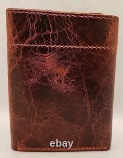 NEW Duvall Dakota Bison Leather Trifold Wallet