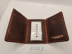 NEW Duvall Dakota Bison Leather Trifold Wallet