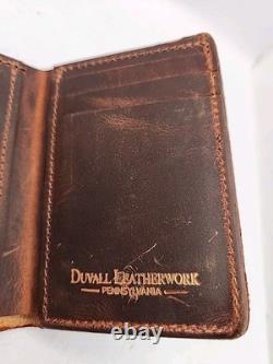 NEW Duvall Dakota Bison Leather Trifold Wallet
