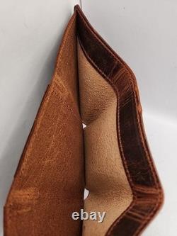 NEW Duvall Dakota Bison Leather Trifold Wallet