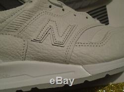 NEW NB New Balance 997 Bison Leather Men's Size 13 White Shoes M997BSN USA Made