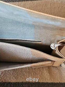 NEW PARABELLUM DEDION Genuine Bison Leather Clutch Purse Bag 13X7 Made In USA