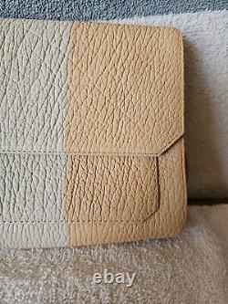 NEW PARABELLUM DEDION Genuine Bison Leather Clutch Purse Bag 13X7 Made In USA