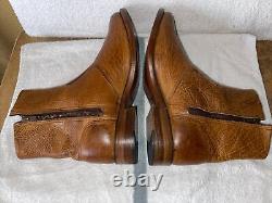 NEW Vintage Shoe Company JONATHIN Genuine Bison Leather Boots Sz12 Made In USA