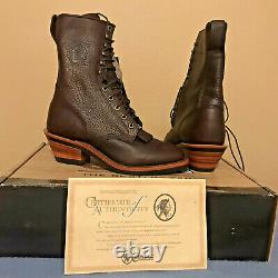 NEW w BOX 1st QUAL CHIPPEWA Sz. 7 D BRIAR BISON STAMPEDE PACKER BOOTS 29553