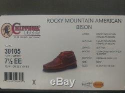 NIB Mens 7.5 EE Chippewa American Bison Rugged Casual Shoes Chukka Boots 30103