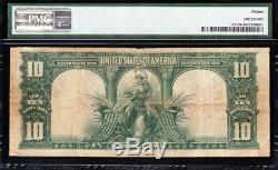 NICE Choice Fine+ 1901 $10 BISON US Note! PMG 15! FREE SHIPPING! E34808594