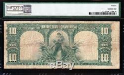NICE Choice Fine+ 1901 $10 BISON US Note! PMG 15! FREE SHIPPING! E38908532