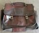 NWT Duluth Pack Bison Leather Entrepreneur Briefcase Messenger Bag Brown Tags