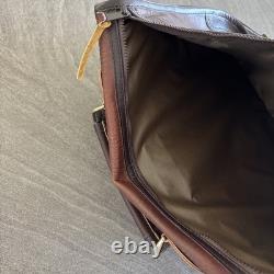 NWT Duluth Pack Bison Leather Entrepreneur Briefcase Messenger Bag Brown Tags