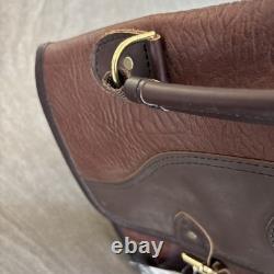 NWT Duluth Pack Bison Leather Entrepreneur Briefcase Messenger Bag Brown Tags