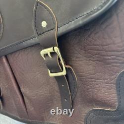 NWT Duluth Pack Bison Leather Entrepreneur Briefcase Messenger Bag Brown Tags