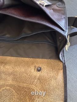 NWT Duluth Pack Bison Leather Entrepreneur Briefcase Messenger Bag Brown Tags