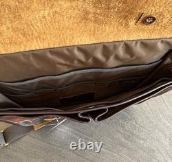 NWT Duluth Pack Bison Leather Entrepreneur Briefcase Messenger Bag Brown Tags