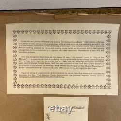 Native American Buffalo Eagle Marble Etching by Daniel Frederick Gray# 430/2975