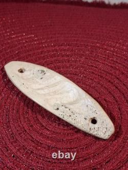Native American Super Rare Bison Bone Gorget North Dakota Find